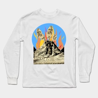 The nature of an erupting volcano Long Sleeve T-Shirt